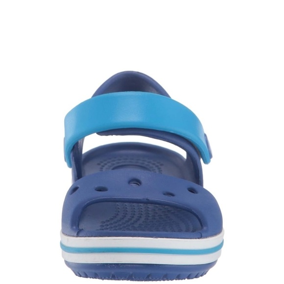 CROCS kids Blue Crocband Sandals - Picture 2 of 7